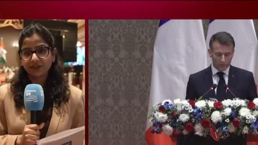 Video thumbnail for France's Macron and India's Modi hail bilateral ties