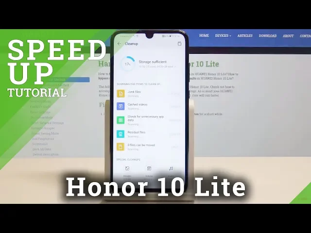 Video thumbnail for How to Speed Up HUAWEI Honor 10 lite - Optimization Process