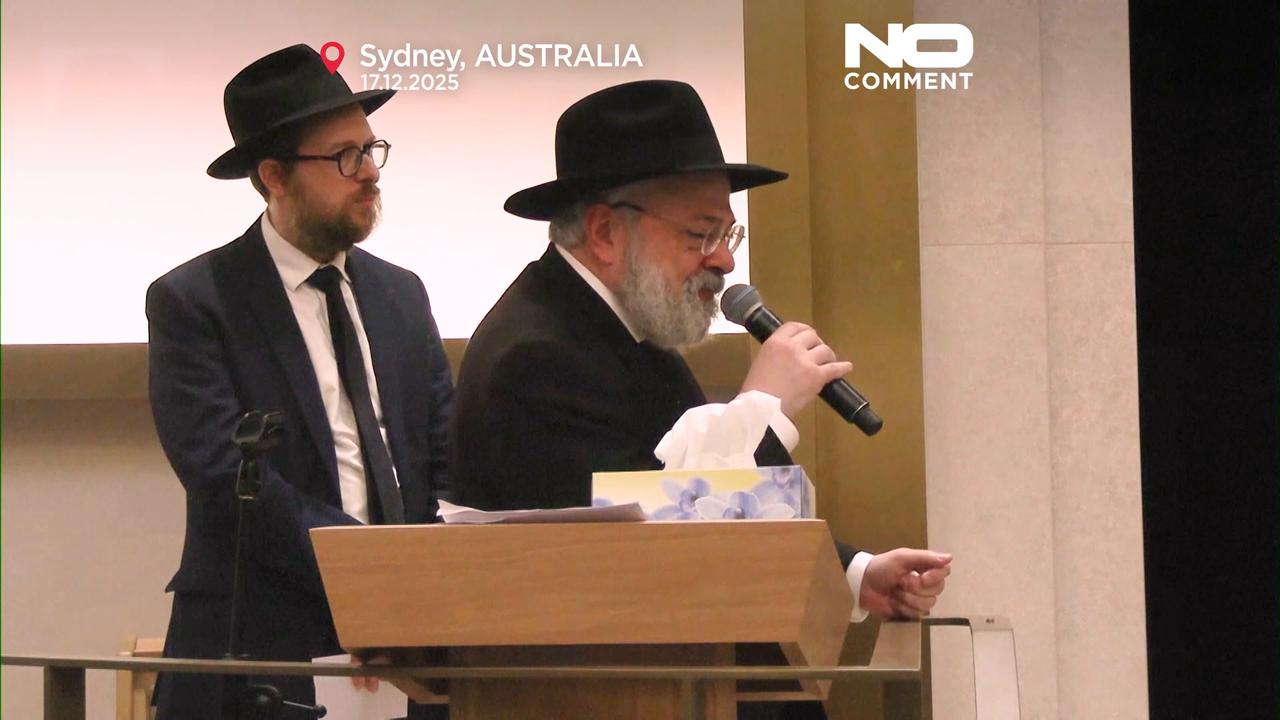 Video thumbnail for Australia begins funerals for victims of Bondi Beach Hanukkah shooting