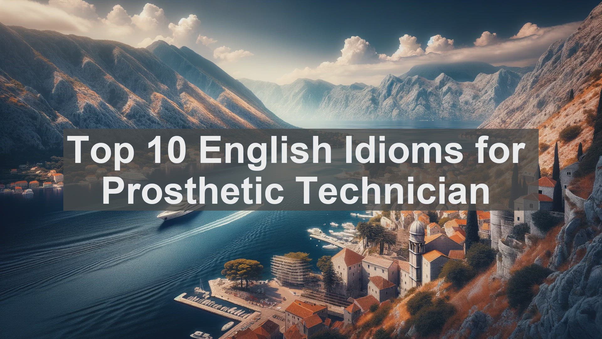 'Video thumbnail for Top 10 English Idioms for Prosthetic Technician'