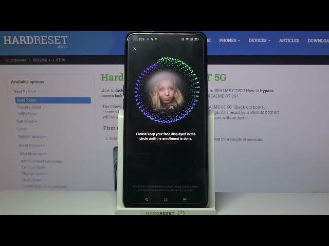 Video thumbnail for How to Set Up Face Unlock on REALME GT 5G – Add Face Recognition