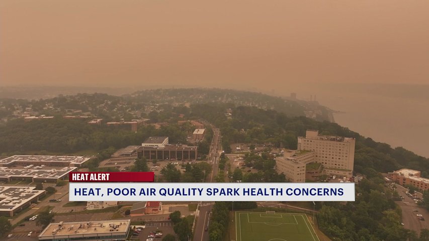 Video thumbnail for Smoke from Canadian wildfires creates unhealthy air across region
