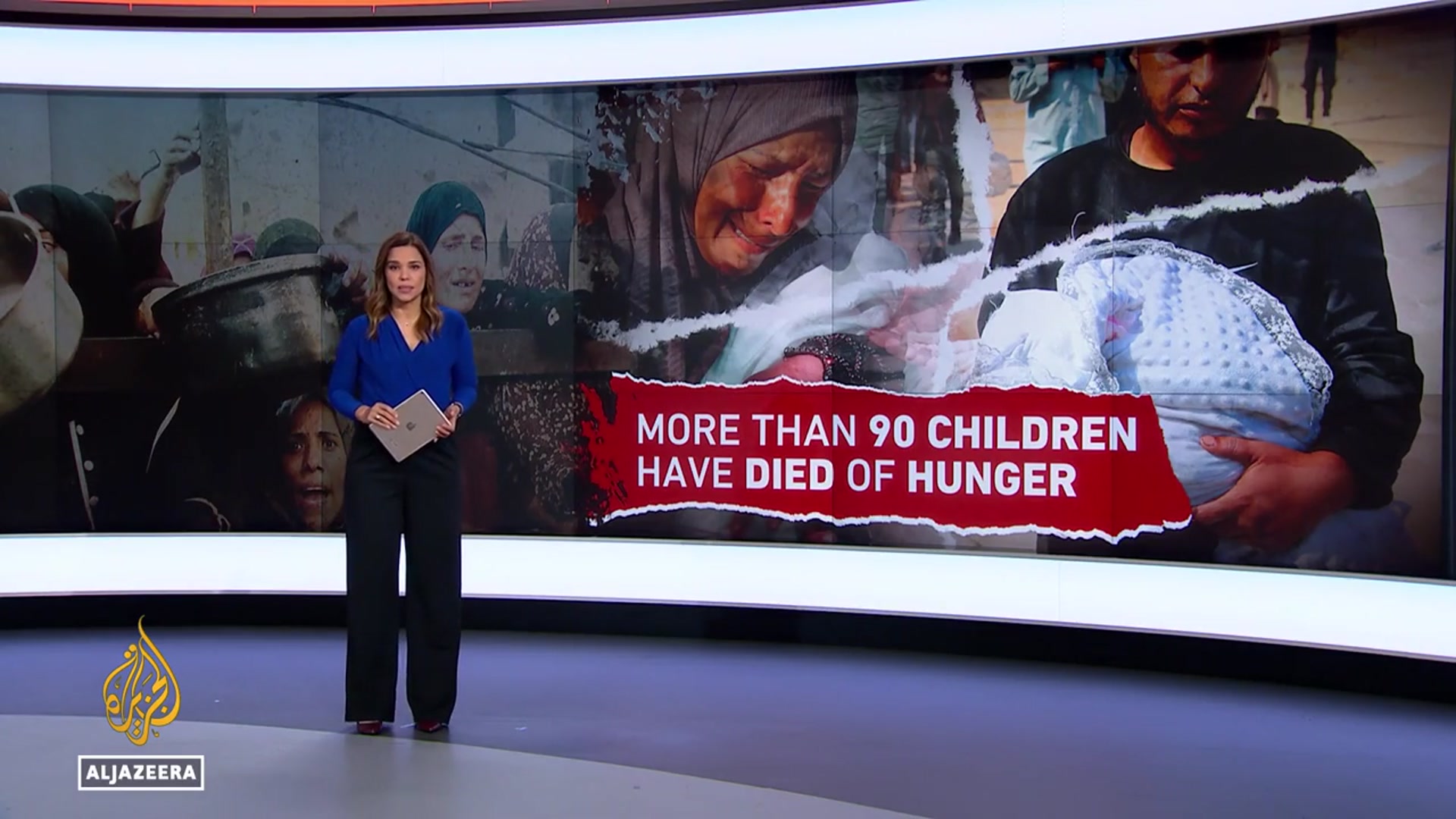 'Video thumbnail for Palestinians in Gaza face starvation as Israel blocks aid and opens fire on aid seekers'
