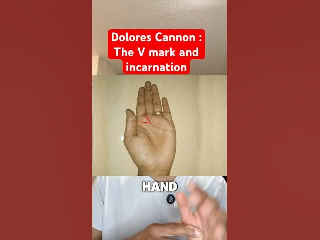 Video thumbnail for Dolores Cannon: The V mark and incarnation! #dolorescannon #incarnation #palmistry #shorts