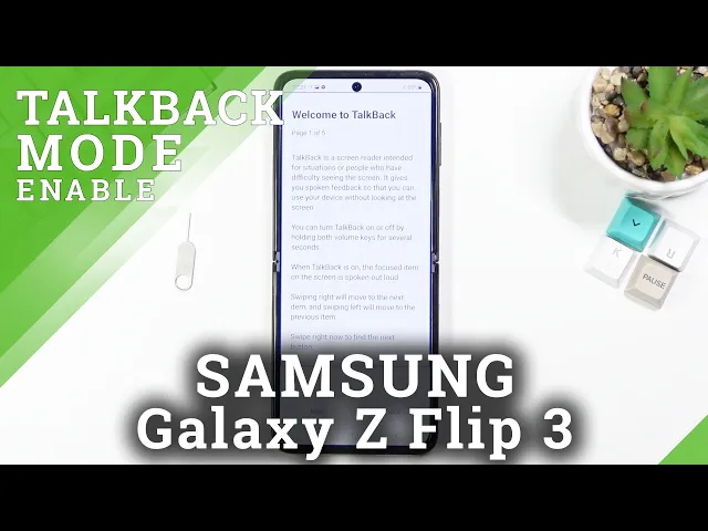 Video thumbnail for How to Activate TalkBack on SAMSUNG Galaxy Z Flip 3 – Use Screen Reader