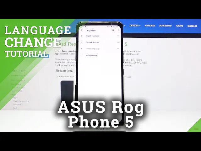 Video thumbnail for How to Switch System Language on ASUS ROG Phone 5 – System Dictionary