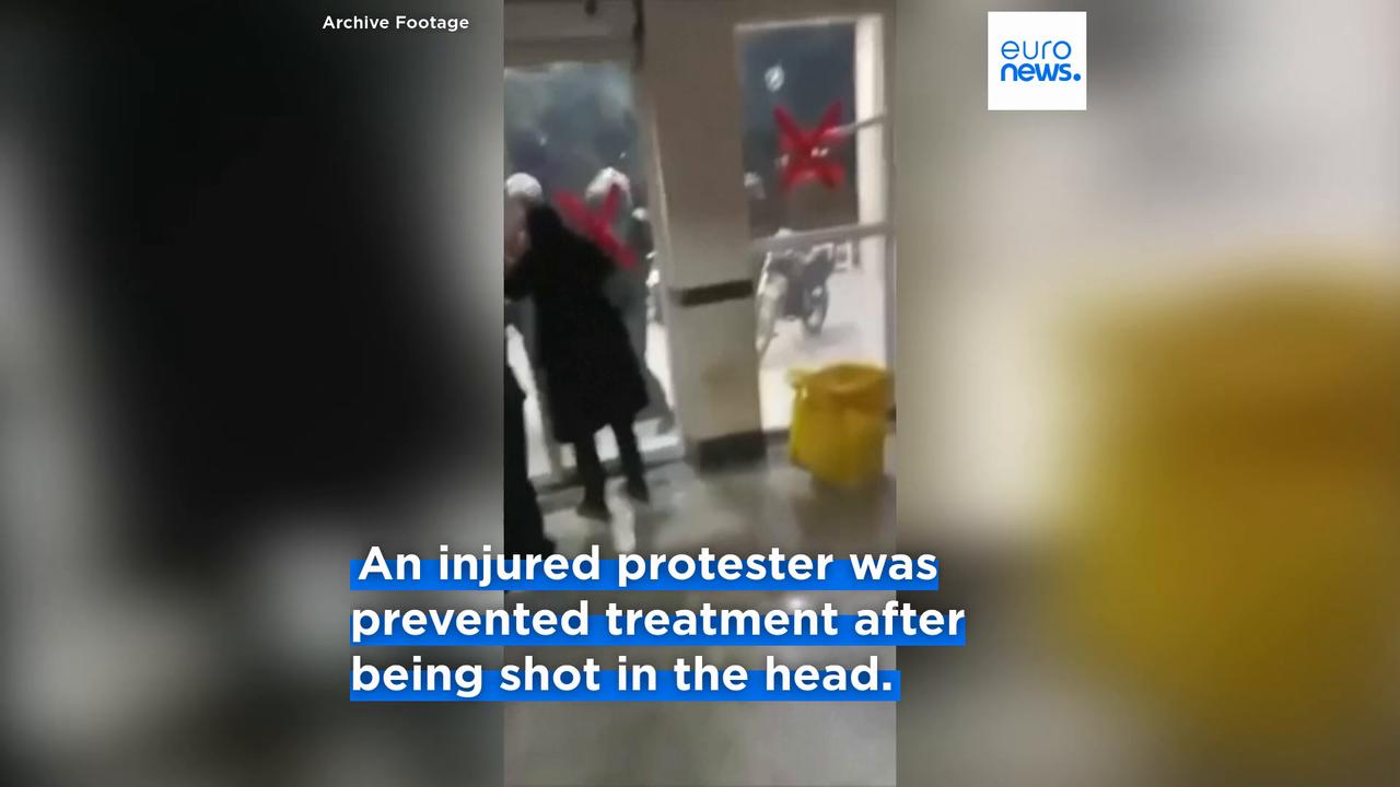 Video thumbnail for Tehran's security agents obstruct care for injured protesters in Iran, doctors say