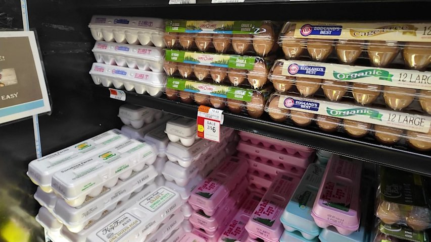 Video thumbnail for Three egg companies allegedly worked together to raise the price of eggs, investigation finds