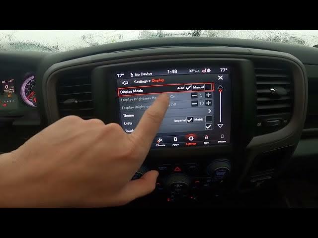 Video thumbnail for How to Change Units in Dodge Ram 1500 II ( 2019 - now ) - Set New Speed Units