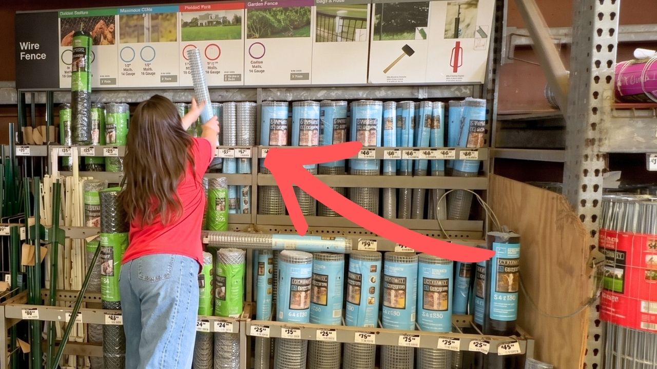 Video thumbnail for She grabs a roll of chicken wire for a laundry room (MAJOR impact!)