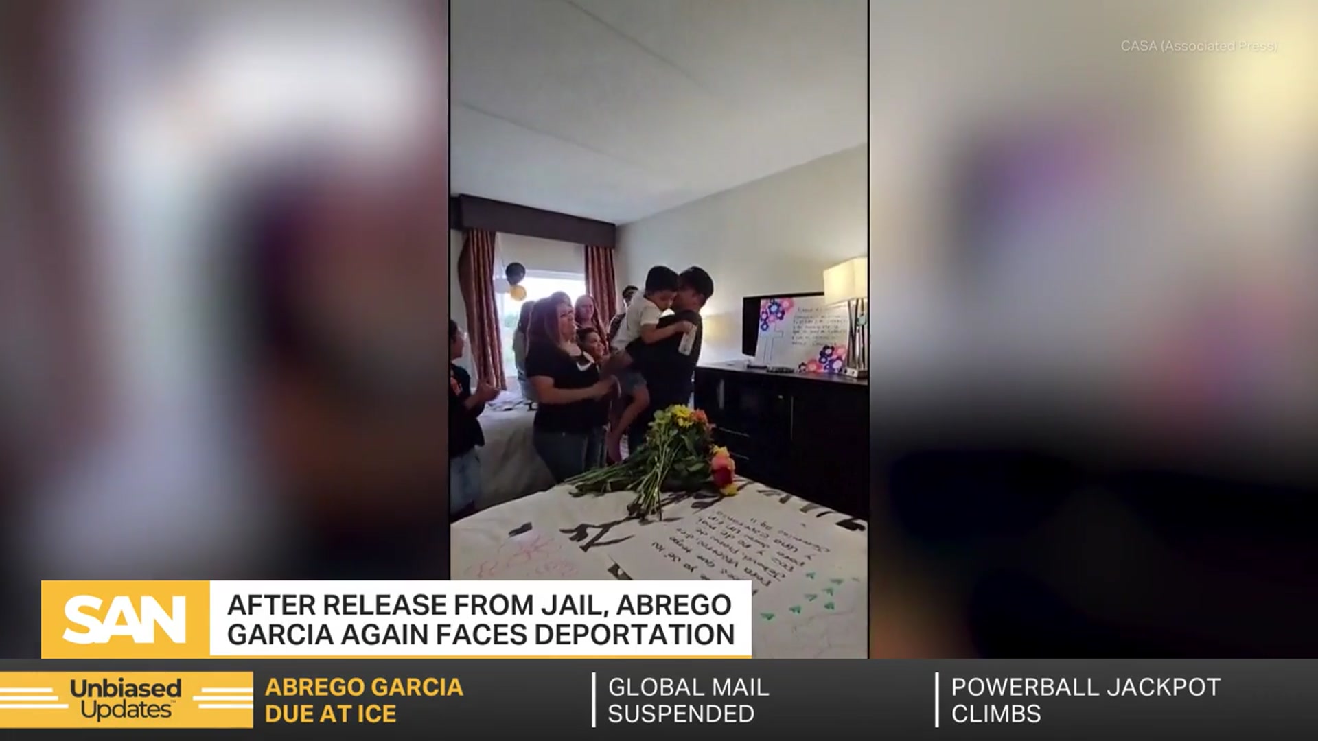 'Video thumbnail for Kilmar Abrego Garcia in ICE custody days after jail release'