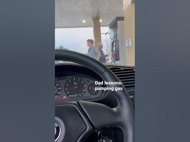 Video thumbnail for Dad teaching how to pump gas. Ricky on the CD