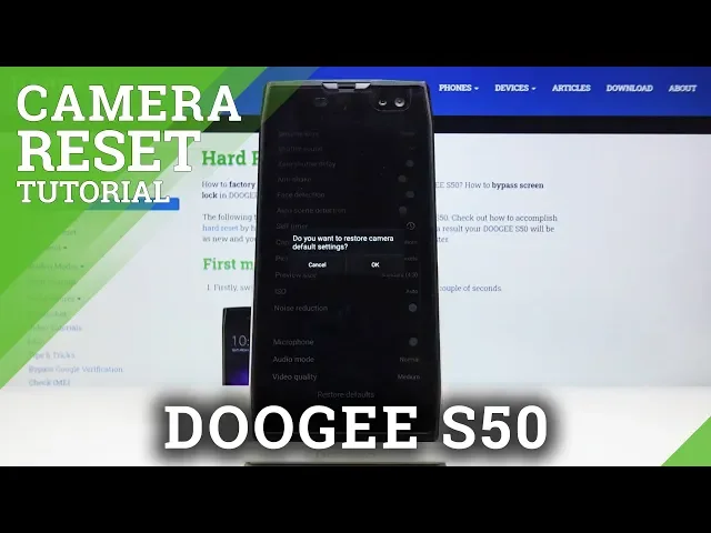 Video thumbnail for How to Reset Camera Settings in DOOGEE S50 – Fix Camera Errors