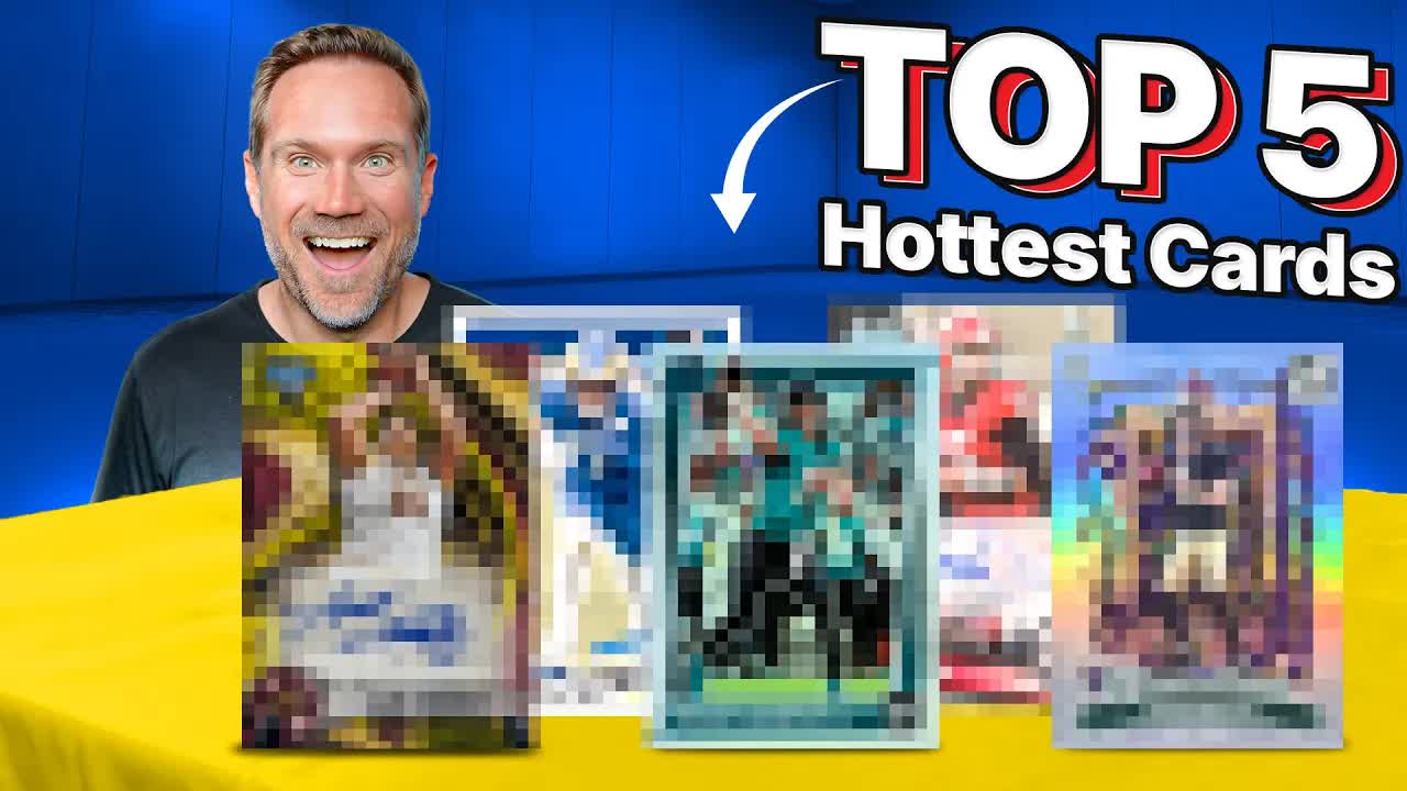 Video thumbnail for Sports Card Investor: top 5 hottest sports cards this week: featuring football & basketball!