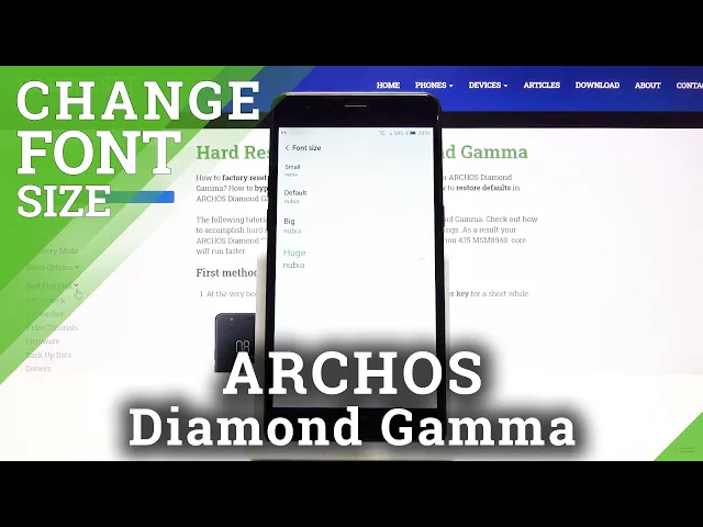 Video thumbnail for How to Adjust Text Size on Archos Diamond Gamma – Font Size Settings