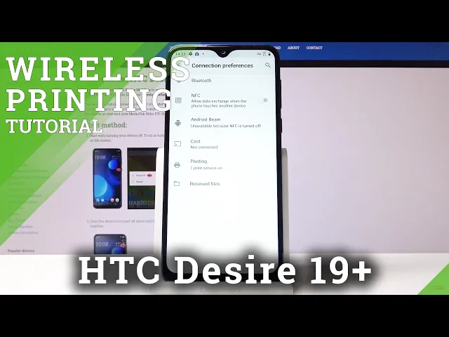 Video thumbnail for How to Connect Printer to HTC Desire 19+ | Pair Bluetooth Devices