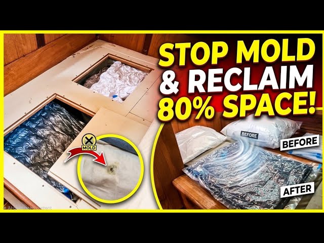 Video thumbnail for Will Vacuum Bags Save Us? Can We Save 80% Space and Stopping Mold ⚓️ Ep. 108
