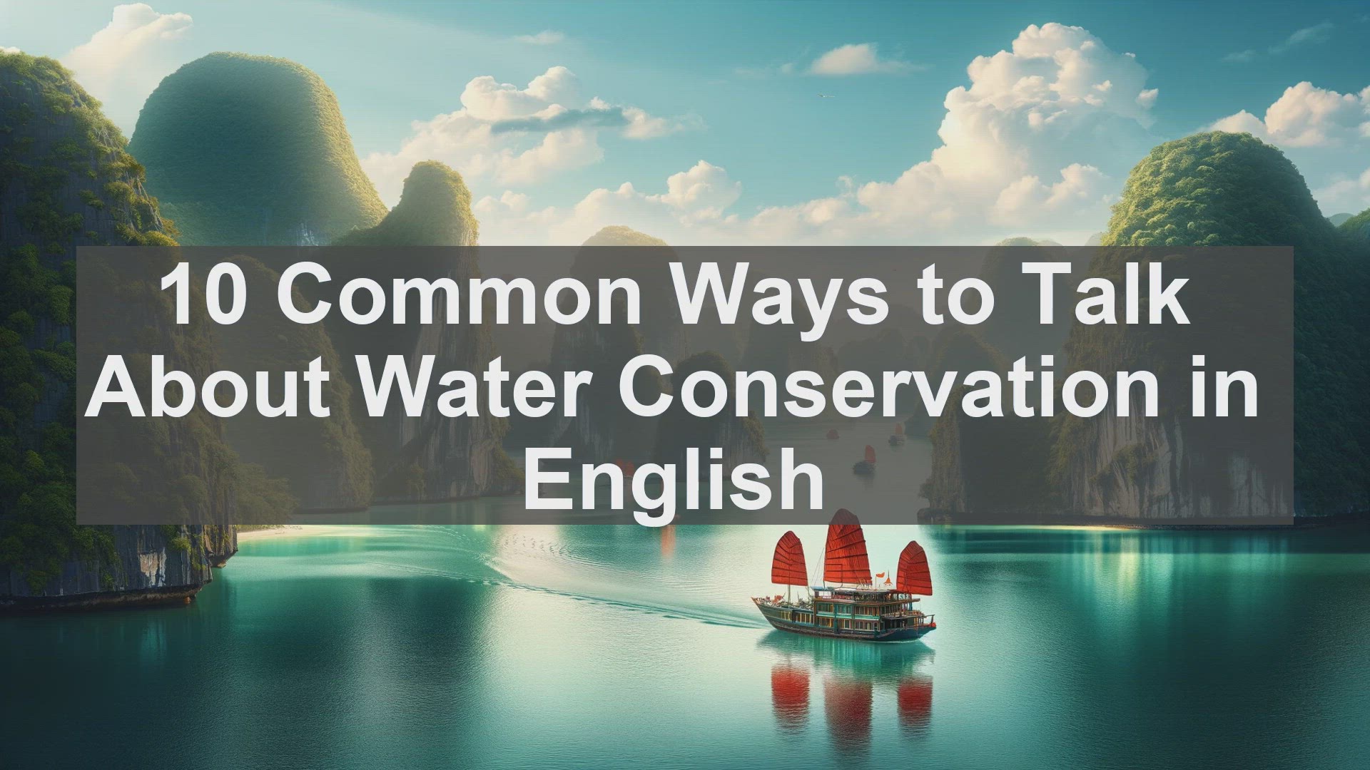 'Video thumbnail for 10 Common Ways to Talk About Water Conservation in English '