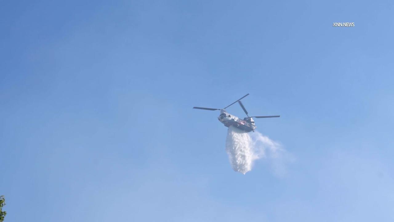 Video thumbnail for US, Los Angeles: Stevenson Ranch Max Wildfire Part 5.