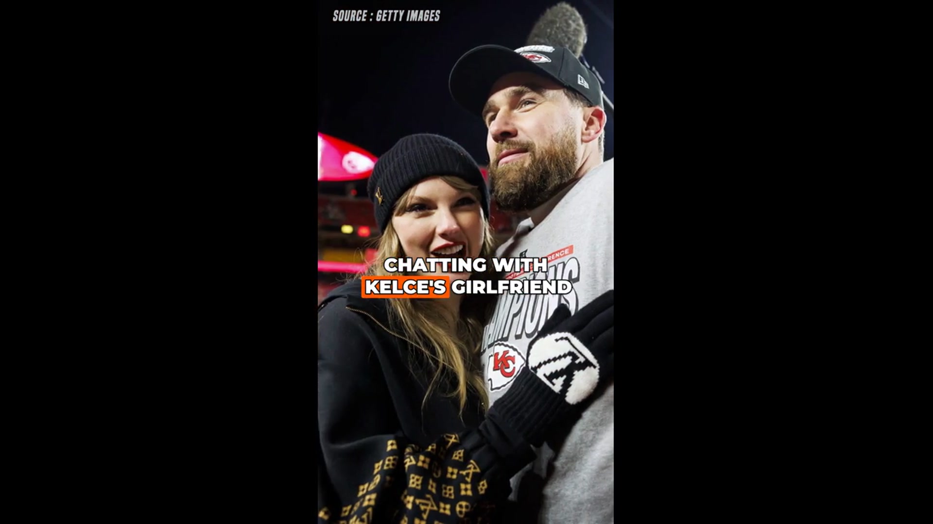 'Video thumbnail for Travis Kelce Subtly Shows Support for Caitlin Clark With Iconic Sweatshirt'