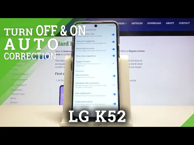 Video thumbnail for LG K52 – Enable & Manage Text Auto-Correction Feature