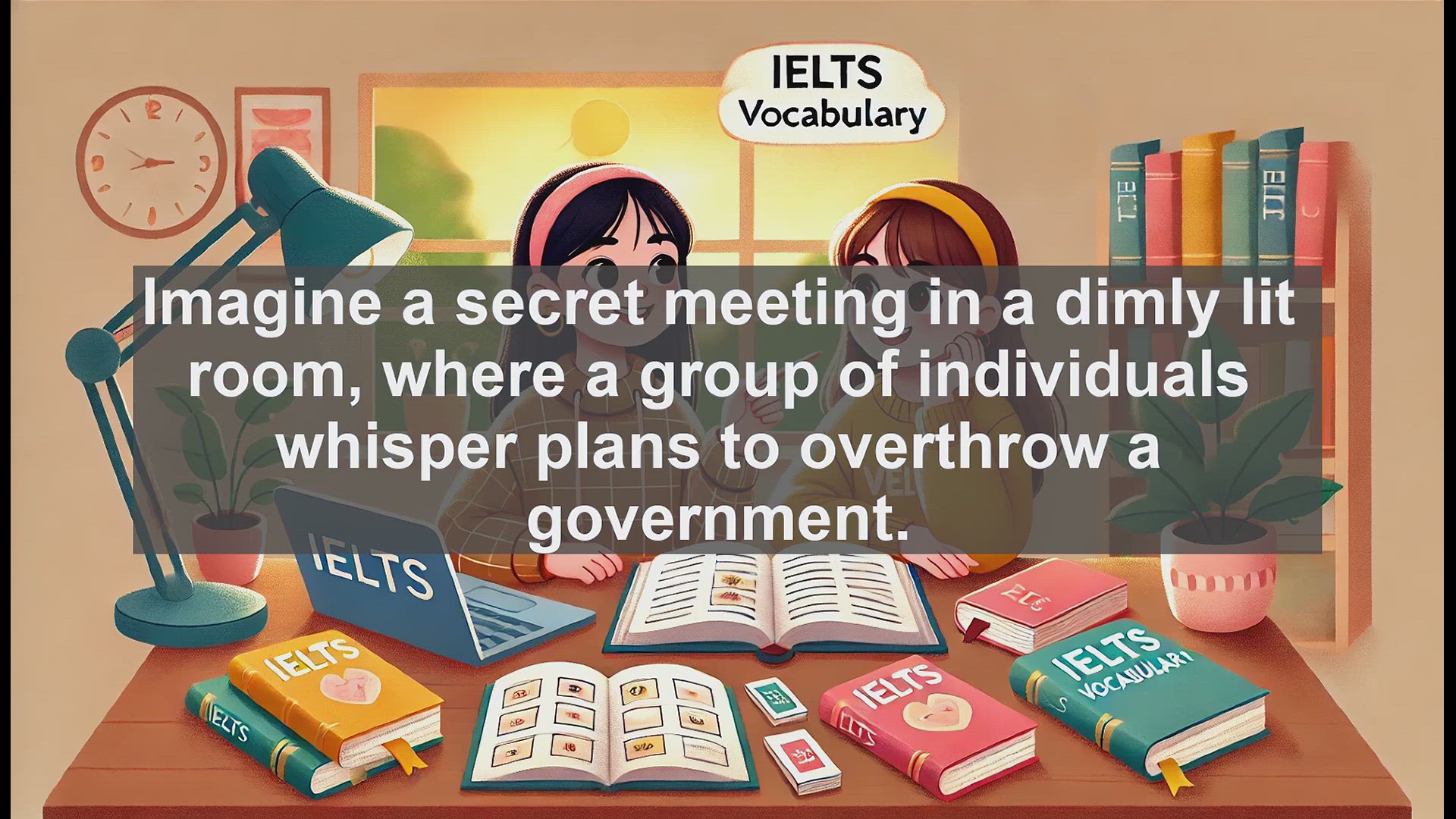 'Video thumbnail for 5000 Must Know IELTS 8.0 Vocabulary - Understanding the Word 'Conspirator': Definition, History, and Usage'
