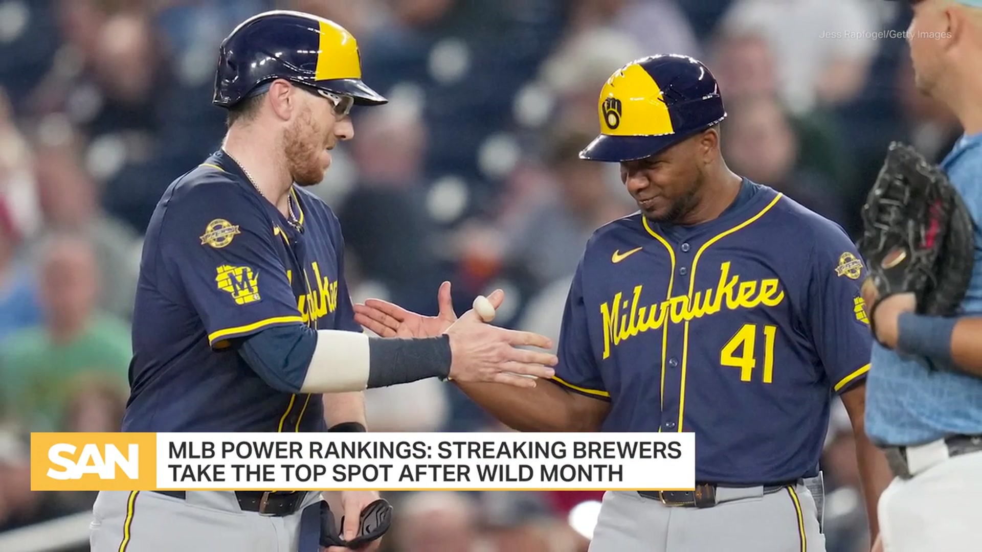 'Video thumbnail for MLB Power Rankings: Milwaukee Magic leads to big top 10 shakeup'