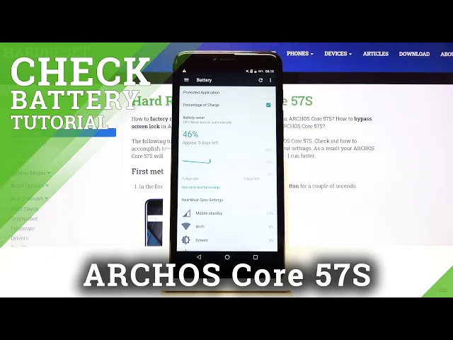 Video thumbnail for How to Enable Battery Percentage on ARCHOS Core 57S –Battery Settings