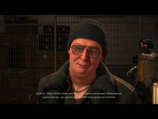 Video thumbnail for Deus Ex: Mankind Divided - The Rucker Extraction: Adam Jensen Meets Louis Gallois (Spare His Life)