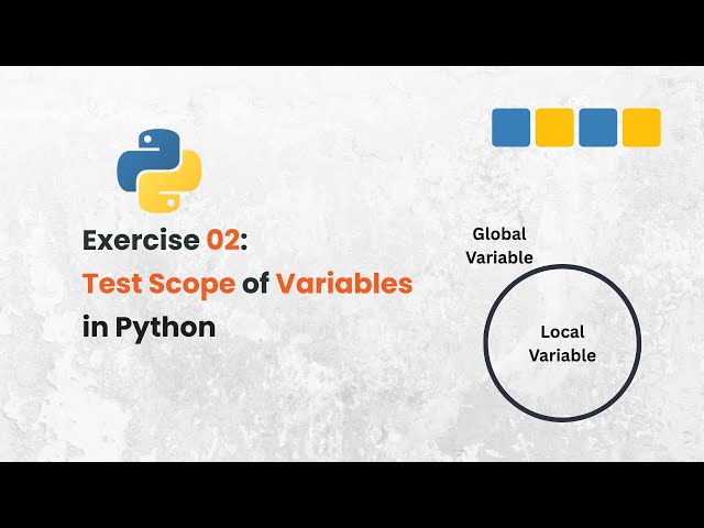 Video thumbnail for Python Function to Write Test Scope | Local vs Global Variables Explained