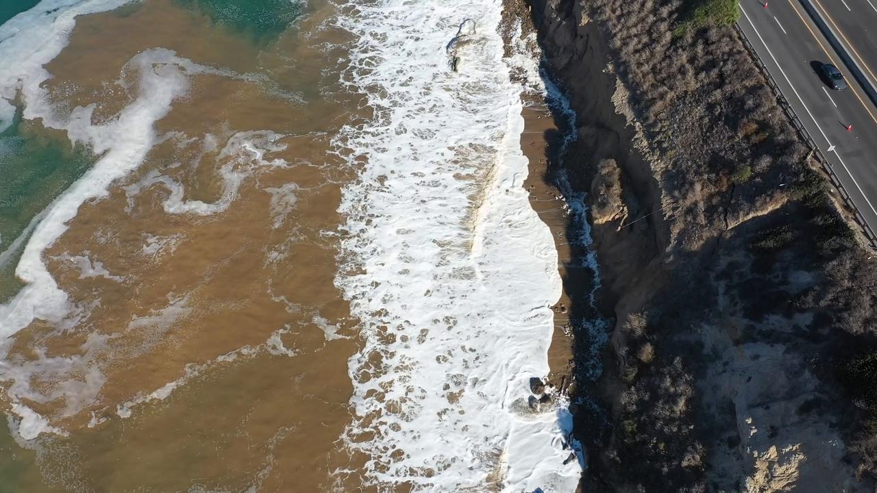 Video thumbnail for US: Tropical Storm Rachel Slams Laguna Beach coast highway landslide 6.