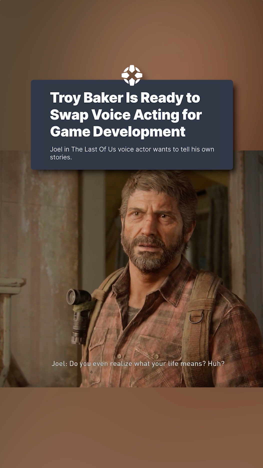 Video thumbnail for Troy Baker Is Ready to Swap Voice Acting for Game Development