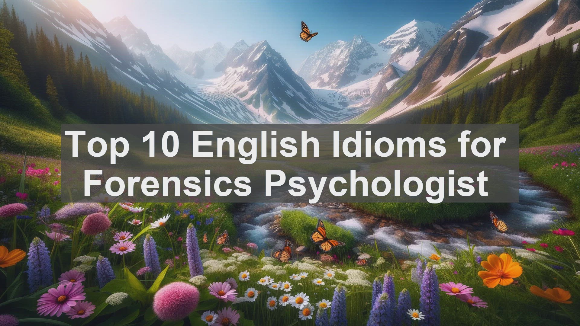 'Video thumbnail for Top 10 English Idioms for Forensics Psychologist'