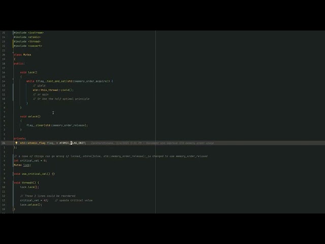 Video thumbnail for Quant Dev C++ Interview Question: Implement Mutex
