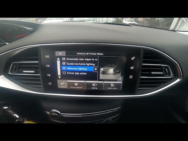 Video thumbnail for How to Enable or Disable Welcome Lights in PEUGEOT 308 II ( 2013 – 2021 ) | Manage Ambient Lights