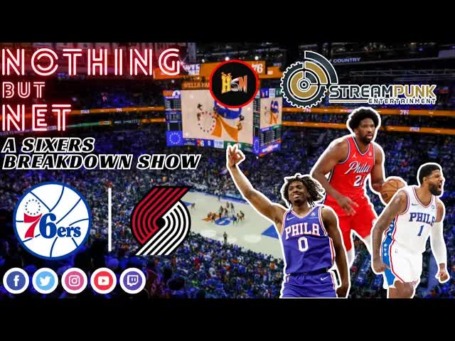 Video thumbnail for stream punk sports: 76ers vs trailblazers postgame show: embiid, maxey, oubre highlight philly's performance