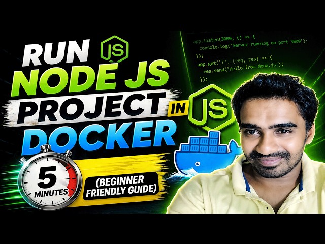 Video thumbnail for Run Node JS Project in Docker in 5 Minutes (Beginner Friendly Guide)