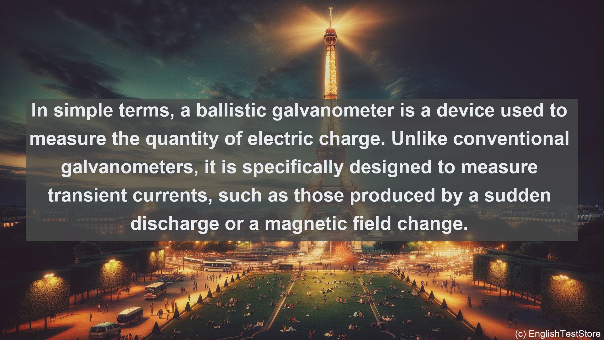 'Video thumbnail for Ballistic galvanometer in science  definition and examples'