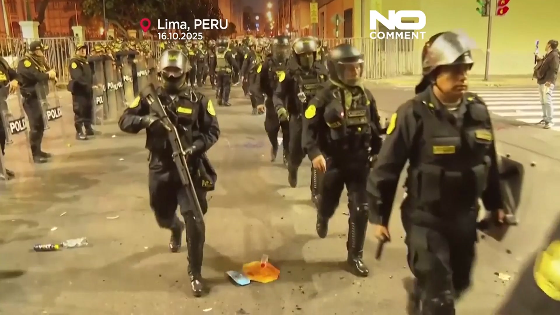 'Video thumbnail for Protests erupt in Peru as demonstrators demand president’s resignation'