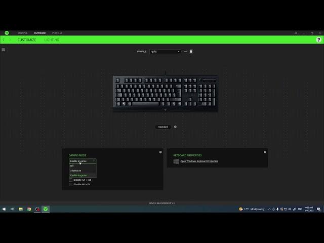 Video thumbnail for How To Enable & Manage Game Mode On Razer Blackwidow V3