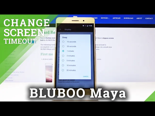 Video thumbnail for How To Change Screen Timeout in BLUBOO Maya – Set Up Sleep Time