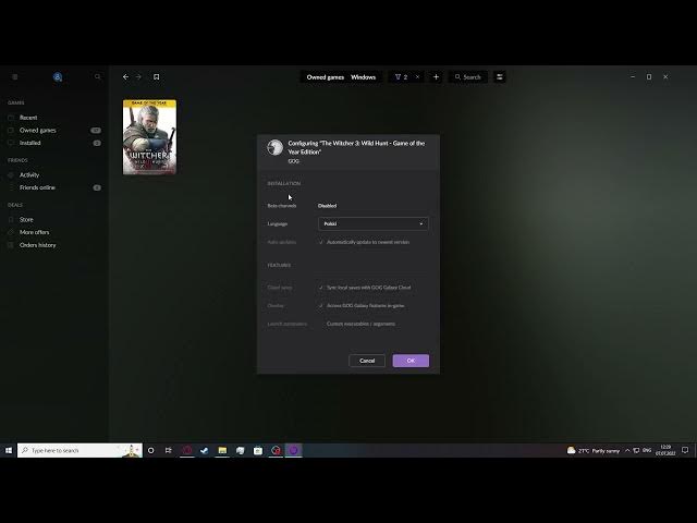 Video thumbnail for Gog Galaxy 2022 - How To Chang Game Language