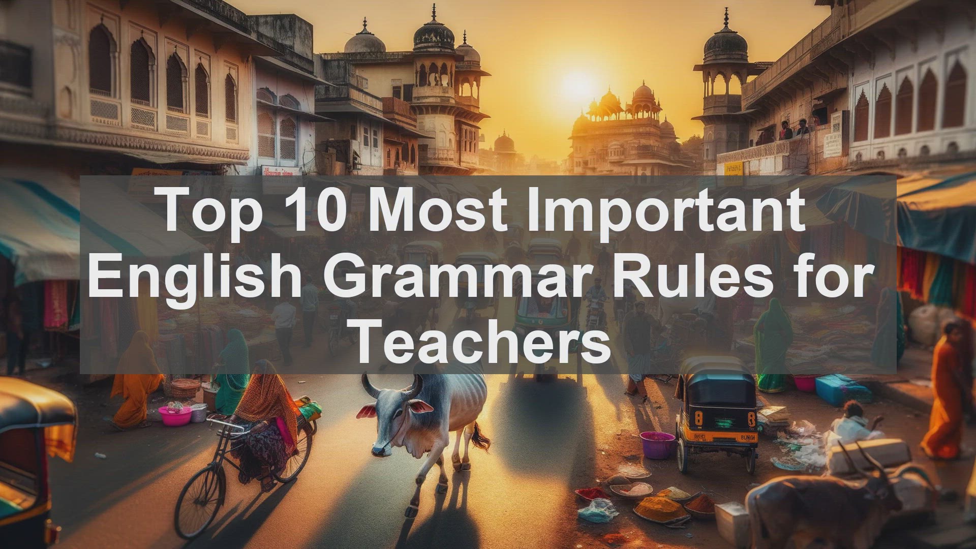'Video thumbnail for Top 10 Most Important English Grammar Rules for Teachers'