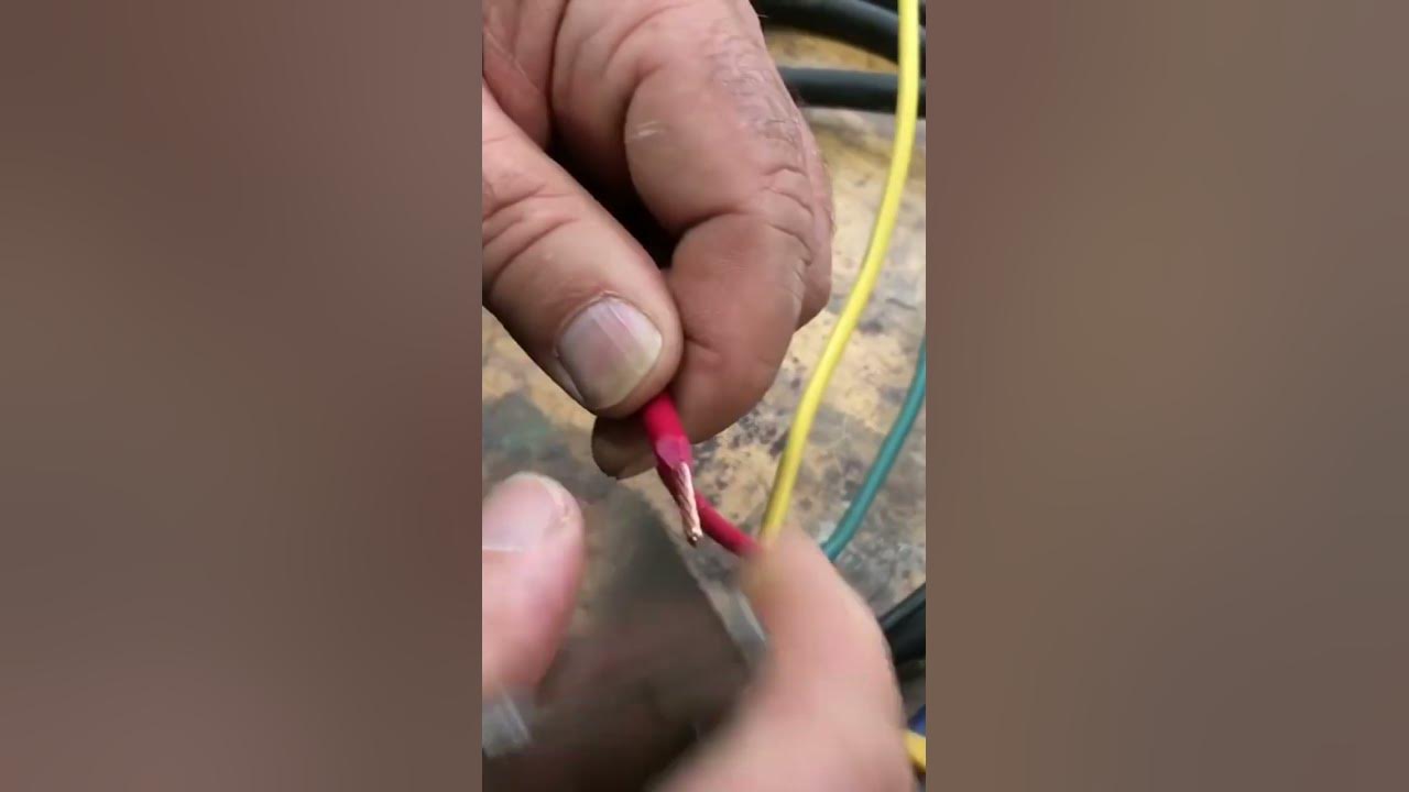 Video thumbnail for How to Strip Wire #shorts