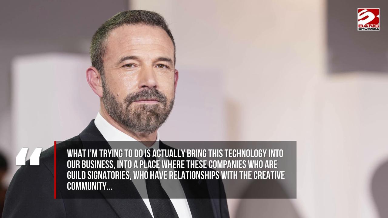 Video thumbnail for Ben Affleck explains his 'simple' approach to AI.