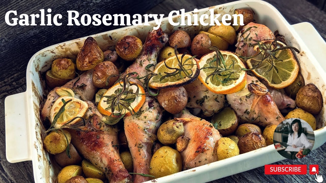 Video thumbnail for EASY Delicious Garlic Rosemary Chicken Drumsticks Recipe