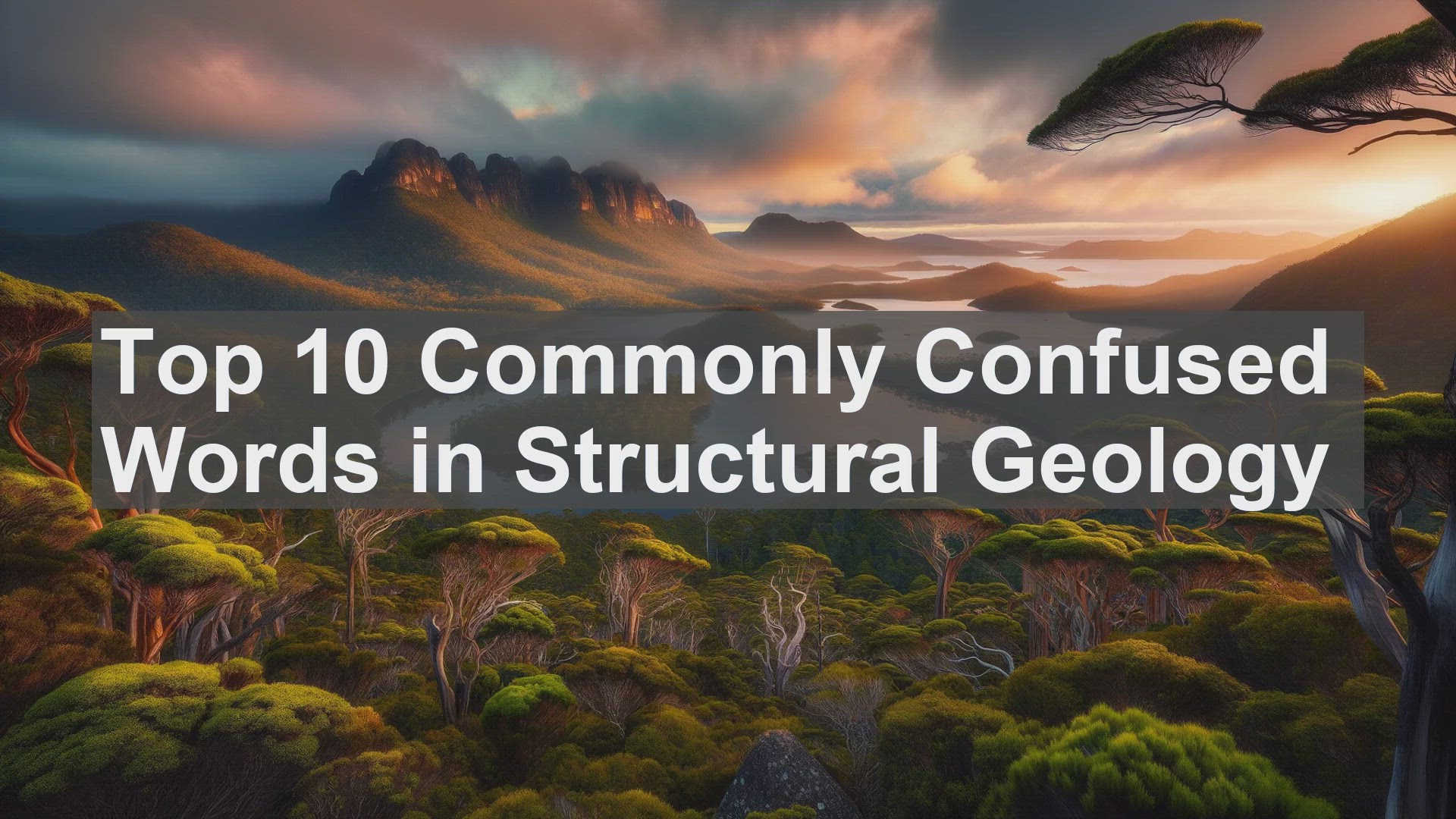 'Video thumbnail for Top 10 Commonly Confused Words in Structural Geology'