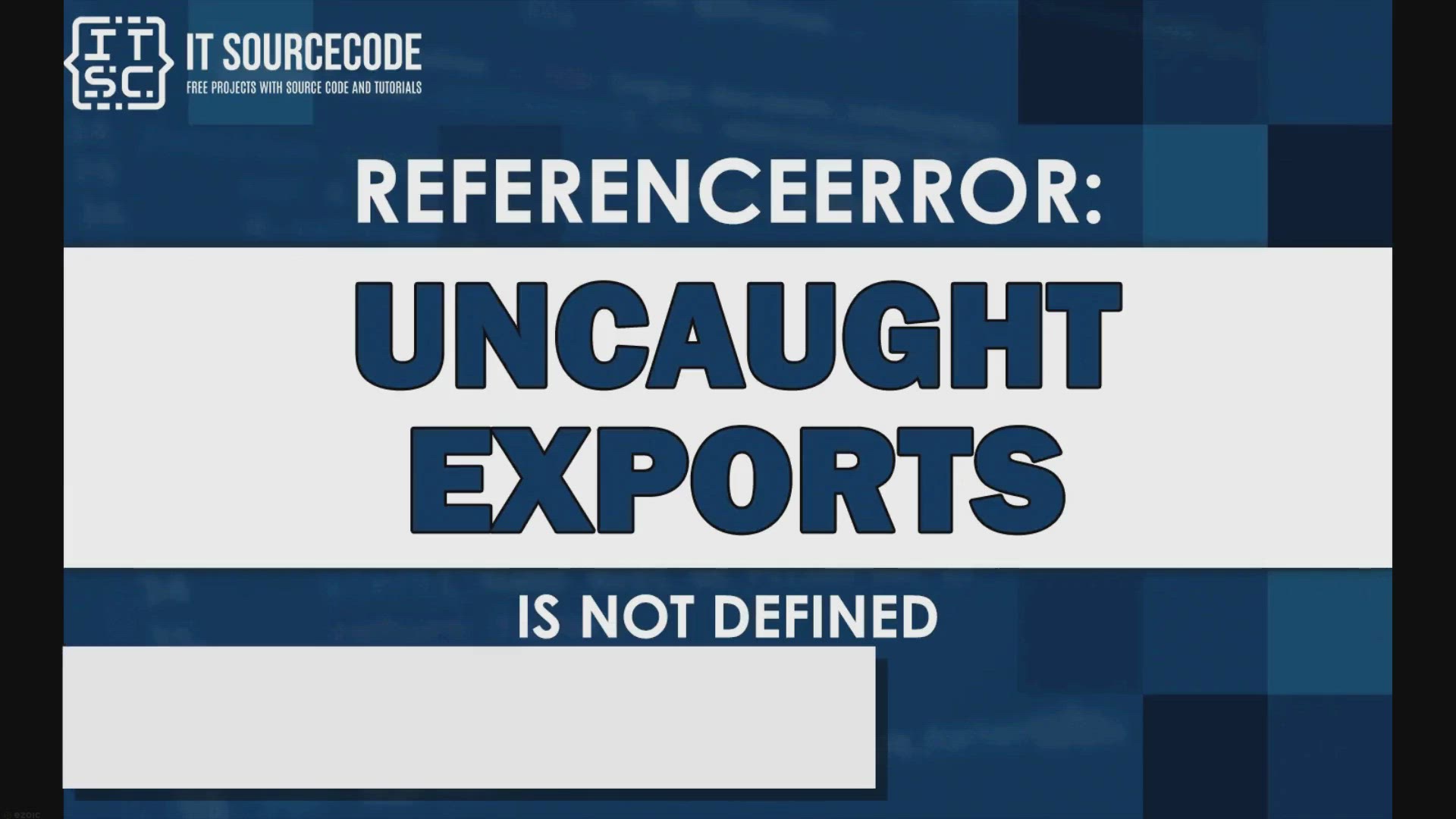 'Video thumbnail for Uncaught referenceerror exports is not defined'