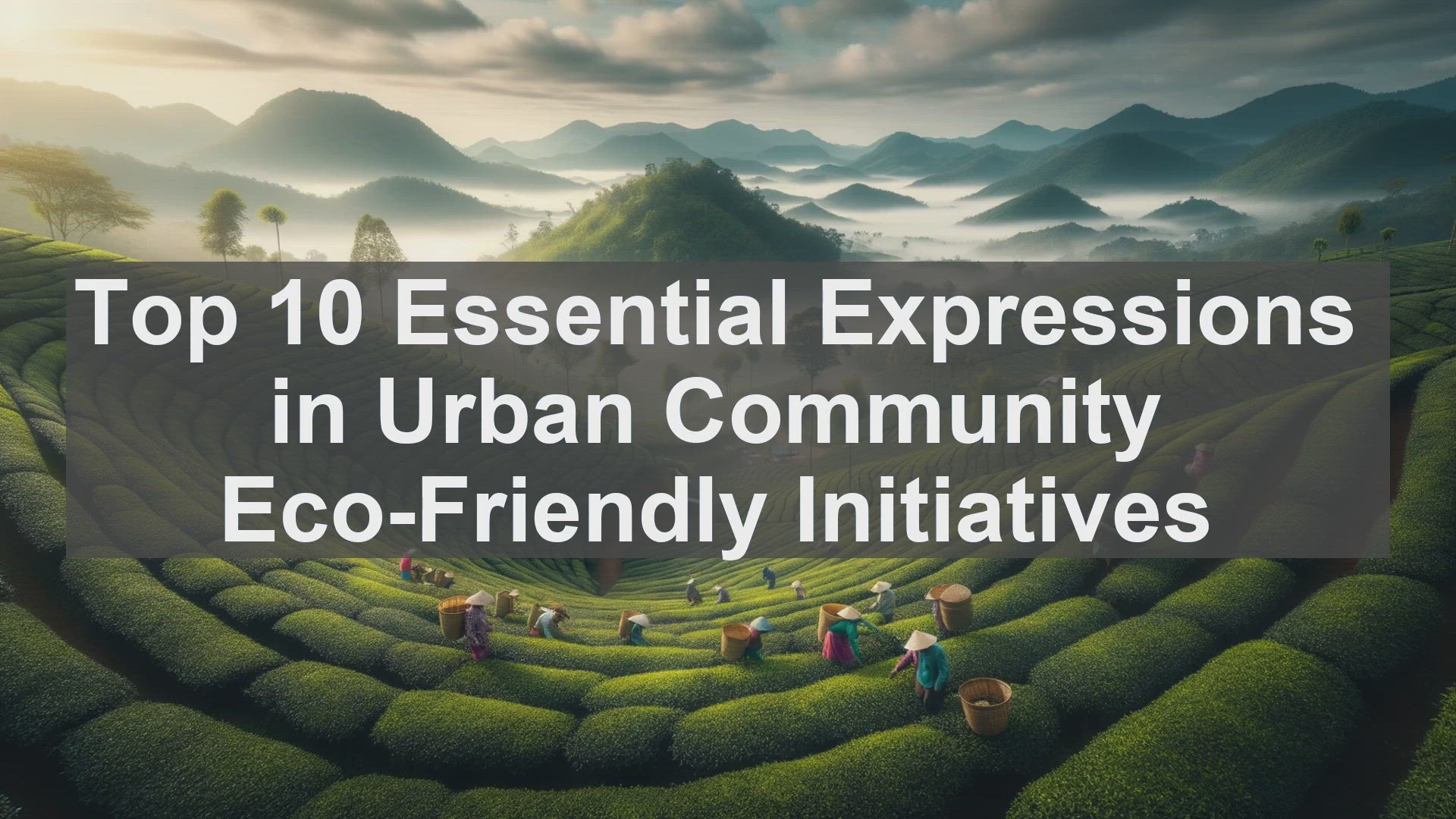 'Video thumbnail for Top 10 Essential Expressions in Urban Community EcoFriendly Initiatives'