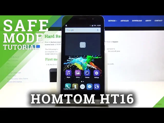 Video thumbnail for How to Enable Safe Mode in HOMTOM HT16 – Turn Off 3rd Party Apps